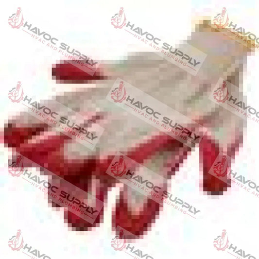 RED "PAINTED PALM" WORK GLOVES (ONE SIZE FITS ALL) - PER PAIR - HAVOC SUPPLY, LLC