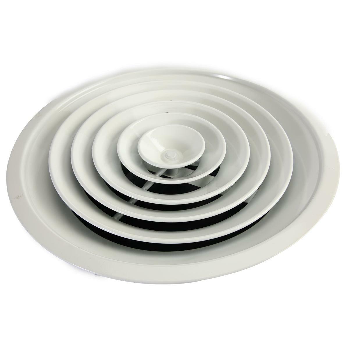 MFCD10RW - 10" ROUND SUPPLY DIFFUSER - WHITE - HAVOC SUPPLY, LLC