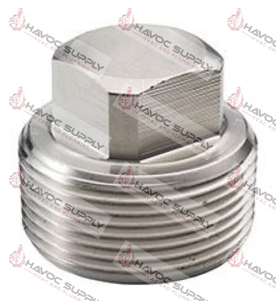 S112PLUG - 1-1/2" 304L STAINLESS STEEL PIPE PLUG - HAVOC SUPPLY, LLC