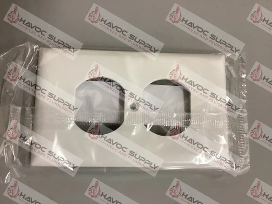 SP8W - WHITE DUPLEX OUTLET COVER - HAVOC SUPPLY, LLC