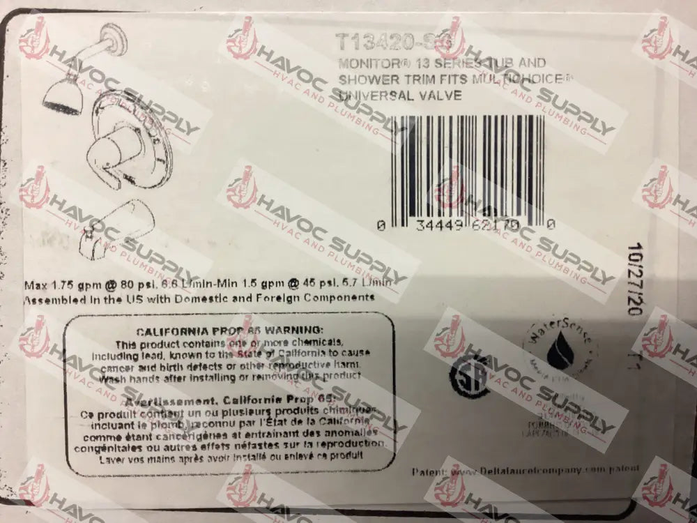 T13420-SS DELTA TUB AND SHOWER TRIM - HAVOC SUPPLY, LLC
