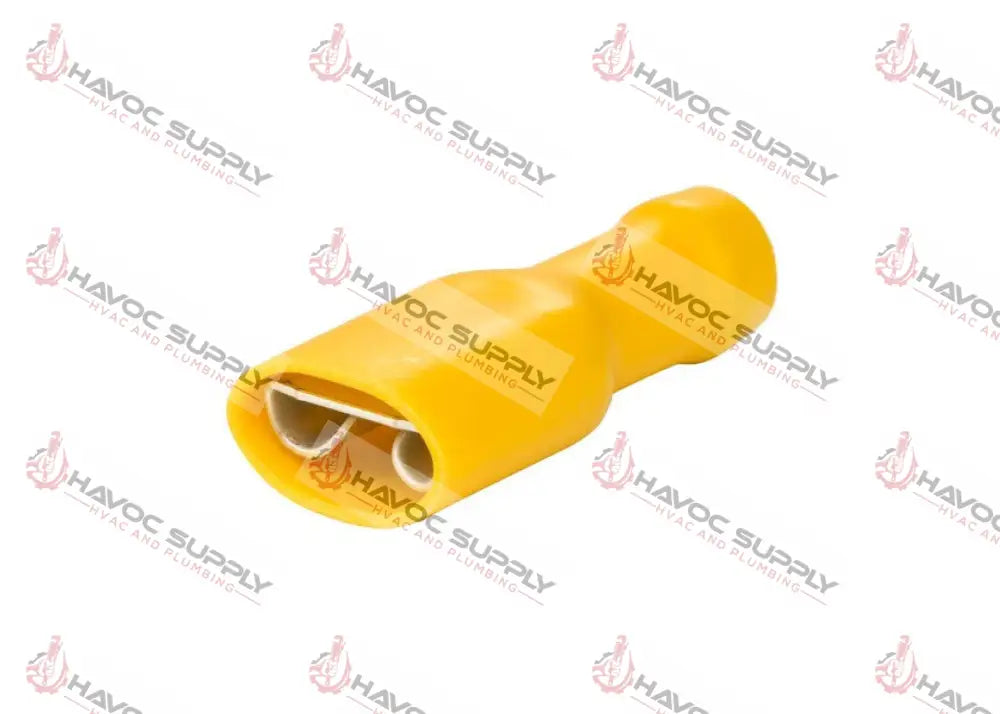 TP1009C - 1/4" YELLOW FEMADE SPADE TERMINAL 100PK - HAVOC SUPPLY, LLC
