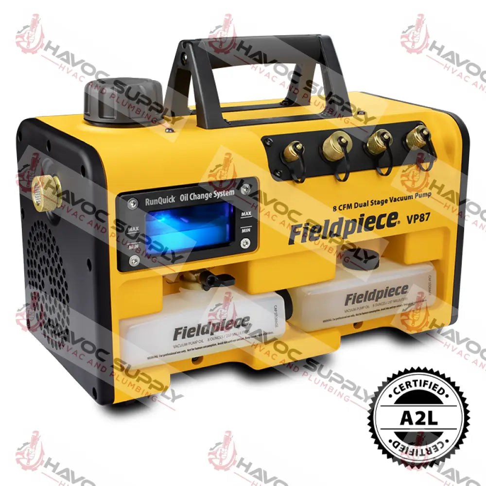 VP87 - 8CFM FIELDPIECE VACUUM PUMP - A2L COMPATIBLE - HAVOC SUPPLY, LLC
