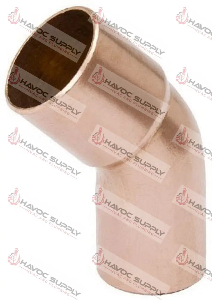 W3350 - 1-3/8" COPPER 45 DEGREE STREET ELBOW - HAVOC SUPPLY, LLC