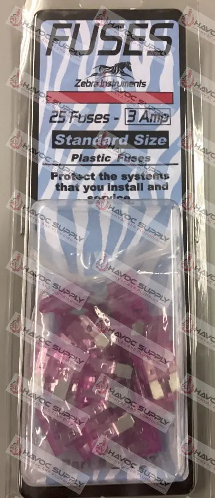 ZFP03 - 3 AMP ATC FUSE 25PK - HAVOC SUPPLY, LLC