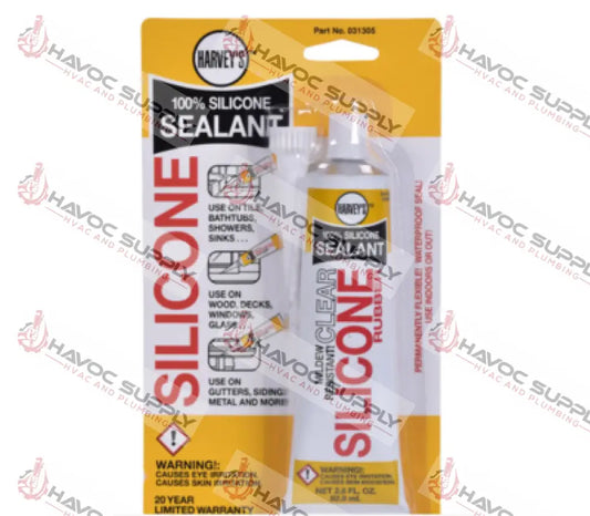 031305 - HARVEY CLEAR SILICONE 2.8OZ - HAVOC SUPPLY, LLC