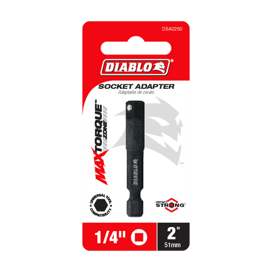 DSA0250 - DIABLO 1/4 SOCKET ADAPTER BIT
