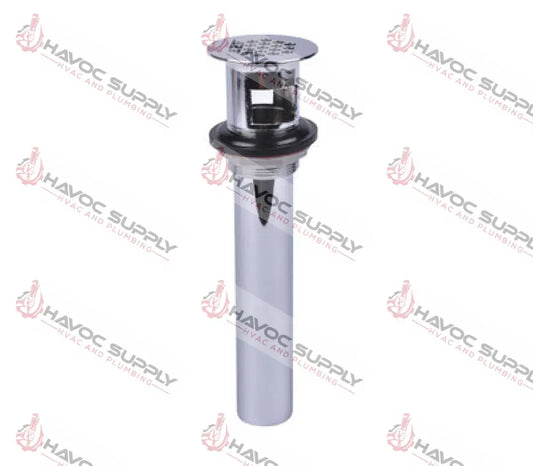 1-1/4" X 6" CHROME TAIL PIECE WITH GRID - HAVOC SUPPLY, LLC