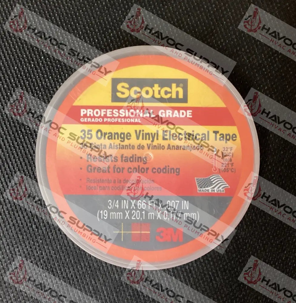 101929 - 3M SCOTCH SUPER 35 ORANGE ELECTRICAL TAPE - SO - HAVOC SUPPLY, LLC