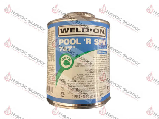 10853 - 747 WELD-ON POOL 'R SPA PVC CEMENT PINT - HAVOC SUPPLY, LLC