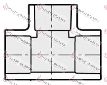 10PVCT - 10’’ PVC TEE SCH40 SXS - SPECIAL ORDER ITEM PVC FITTINGS