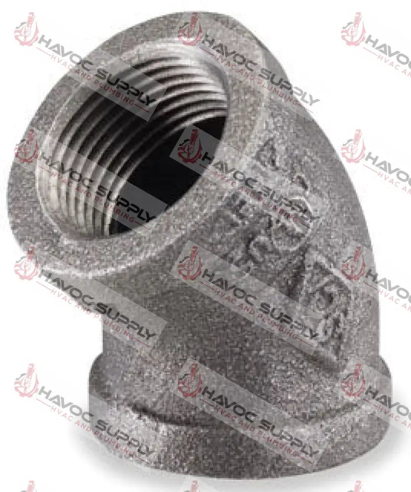 112L45 - 1-1/2" BLACK PIPE 45 DEGREE ELBOW - HAVOC SUPPLY, LLC