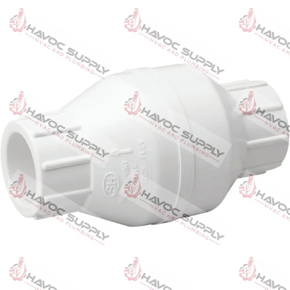 112PVC SPRING CHECK - 1-1/2" PVC SWING CHECK VALVE SLIPXSLIP - HAVOC SUPPLY, LLC