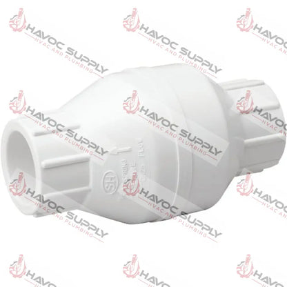 112PVC SPRING CHECK - 1-1/2" PVC SWING CHECK VALVE SLIPXSLIP - HAVOC SUPPLY, LLC