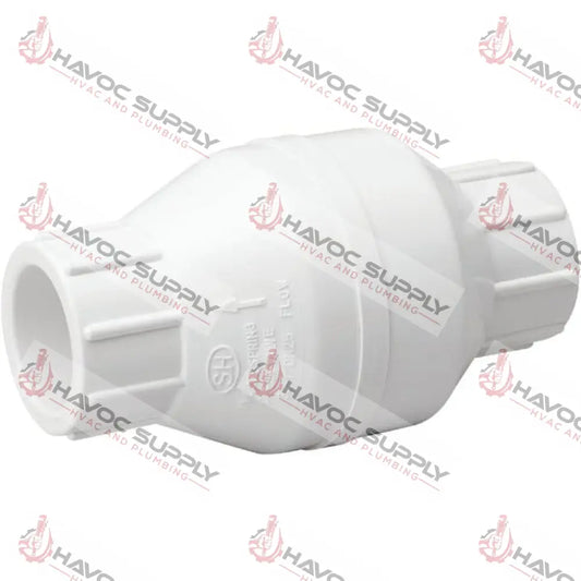 112PVC SPRING CHECK - 1-1/2" PVC SWING CHECK VALVE SLIPXSLIP - HAVOC SUPPLY, LLC