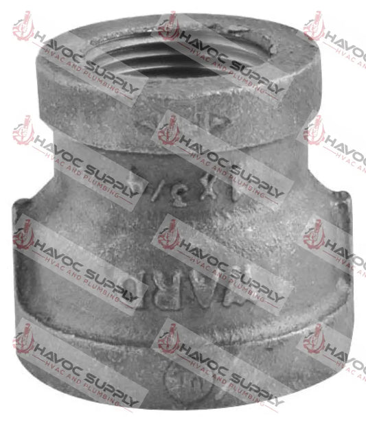 112X1RCO - 1-1/2" X 1" BLACK PIPE REDUCING COUPLING - HAVOC SUPPLY, LLC