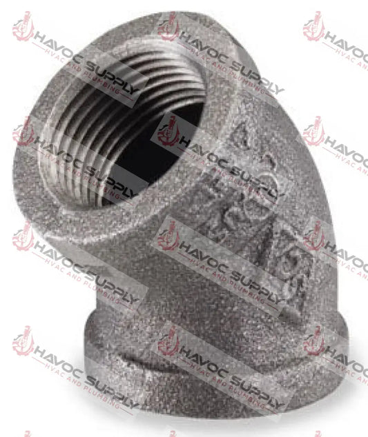 114L45 - 1-1/4" BLACK PIPE 45 DEGREE ELBOW - HAVOC SUPPLY, LLC