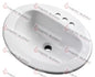 12-834-CH - GERBER WHITE CHINA OVAL LAVATORY SINK - HAVOC SUPPLY, LLC