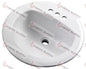 12-884-CH - GERBER WHITE ROUND CHINA LAVATORY SINK - HAVOC SUPPLY, LLC
