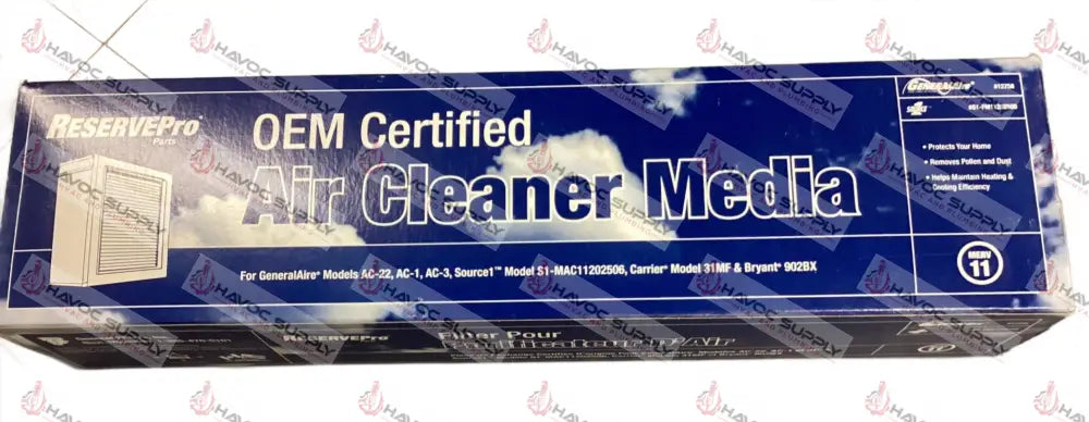 12758 - PLEATED AIR CLEANER MEDIA - HAVOC SUPPLY, LLC