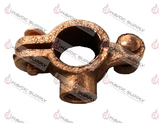 12CSC - 1/2" COPPER HINGED SPLIT CLAMP - HAVOC SUPPLY, LLC