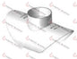 12X8 PIP - 12" X 8" PIP SADDLE TEE - SO - HAVOC SUPPLY, LLC
