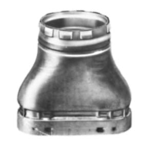 4GWAOR - 4" BVENT OVAL TO ROUND ADAPTER - SO