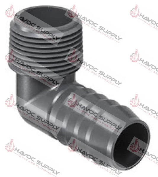1413-005 - 1/2" POLY ELBOW MIP X BARB - HAVOC SUPPLY, LLC