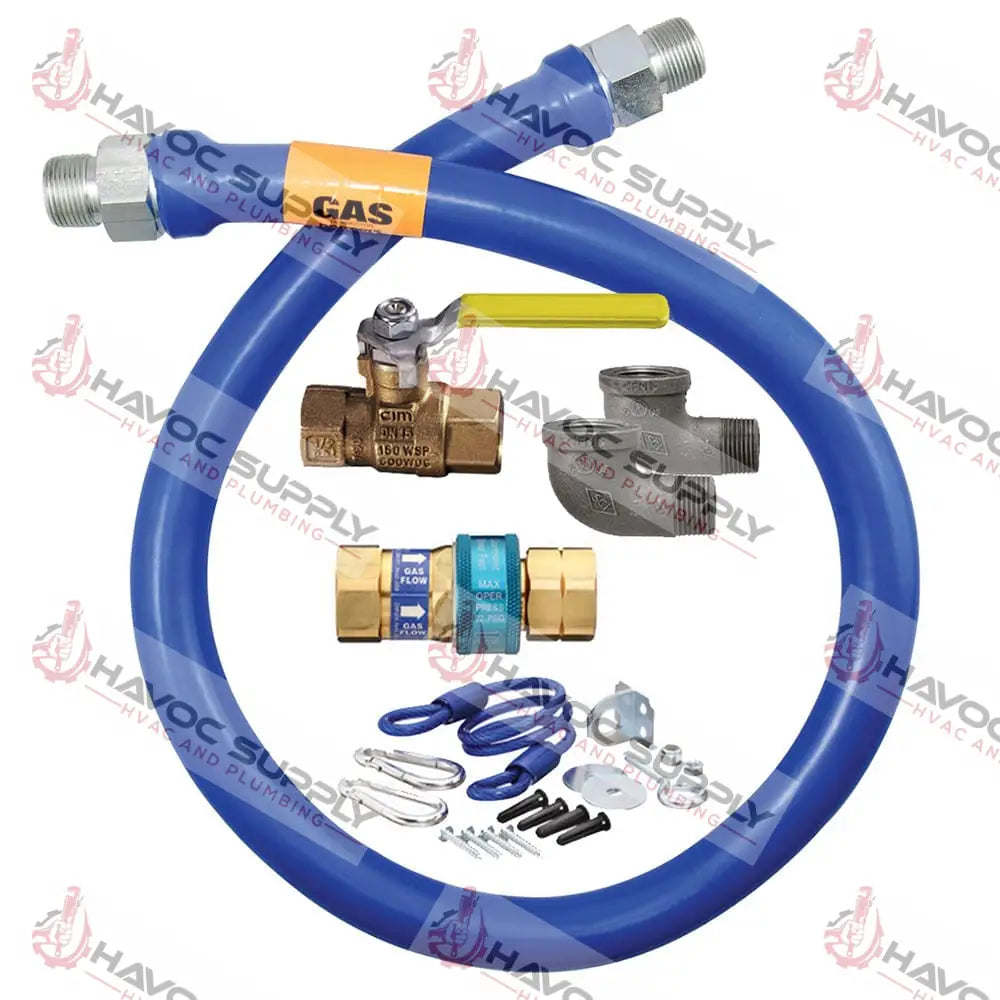 16100KIT48 - 1IN DELUX SAFETY GAS CONNECTOR KIT - SPECIAL ORDER ITEM GAS FLEX LINE