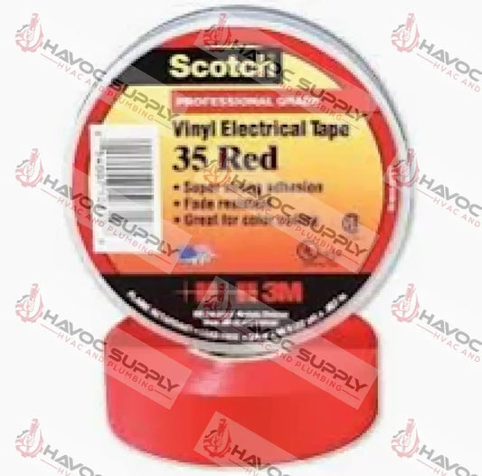 19366 - 3M SCOTCH SUPER 35 RED ELECTRICAL TAPE - SO - HAVOC SUPPLY, LLC