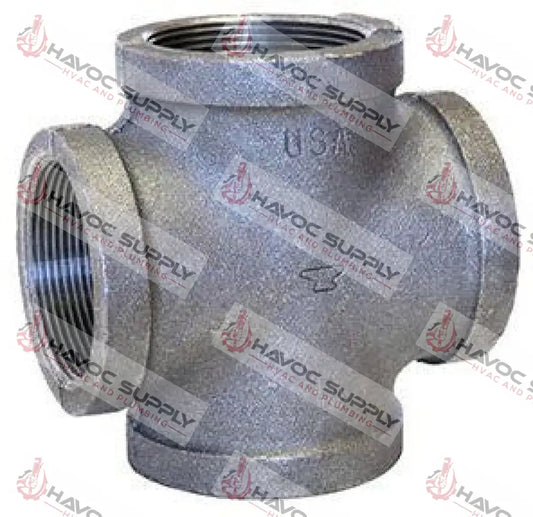 1CROSS - 1" BLACK PIPE CROSS - SO - HAVOC SUPPLY, LLC