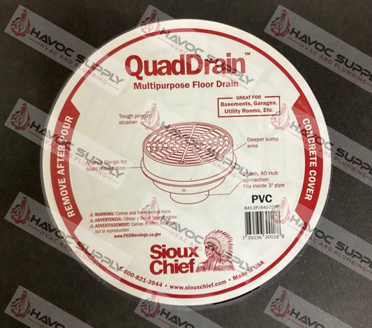 2" QUADDRAIN MULTIPURPOSE FLOOR DRAIN - HAVOC SUPPLY, LLC