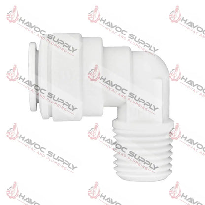 20-073P - 3/8" QUICK CONNECT X 3/8" MIP ELBOW - HAVOC SUPPLY, LLC