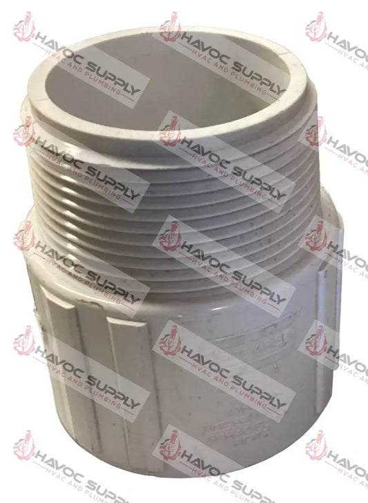 212PVCMA - 2-1/2" PVC SCH40 MALE ADAPTER SLIPXFIP - SO - HAVOC SUPPLY, LLC
