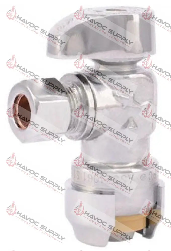 23036 - 1/2" X 3/8" COMPRESSION SHARKBITE ANGLE STOP VALVE SBXCOMP - HAVOC SUPPLY, LLC