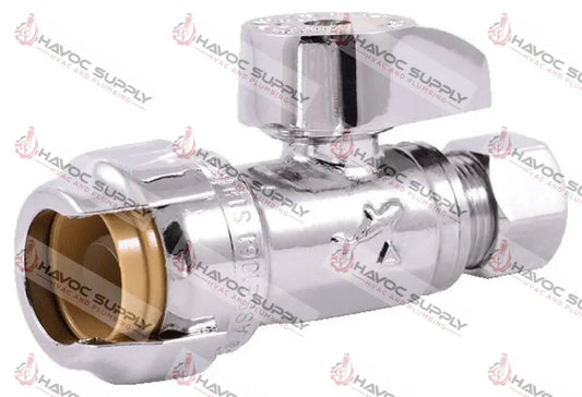 23037 - 1/2" X 3/8" COMPRESSION SHARKBITE STRAIGHT STOP VALVE SBXCOMP - HAVOC SUPPLY, LLC