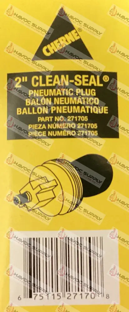 271705 - 2" CLEAN SEAL PNEUMATIC TEST PLUG - HAVOC SUPPLY, LLC