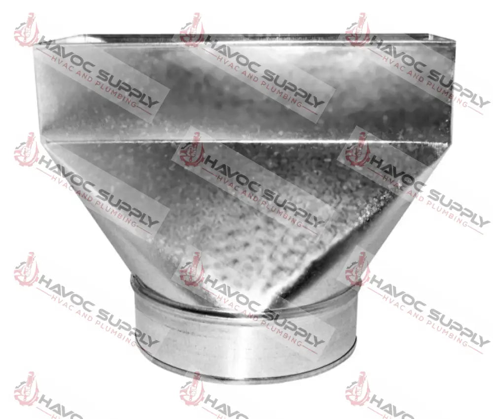 27R2126 - 2" X 12" X 6" DIA. SHEETMETAL STRAIGHT FLOOR BOOT - SO - HAVOC SUPPLY, LLC