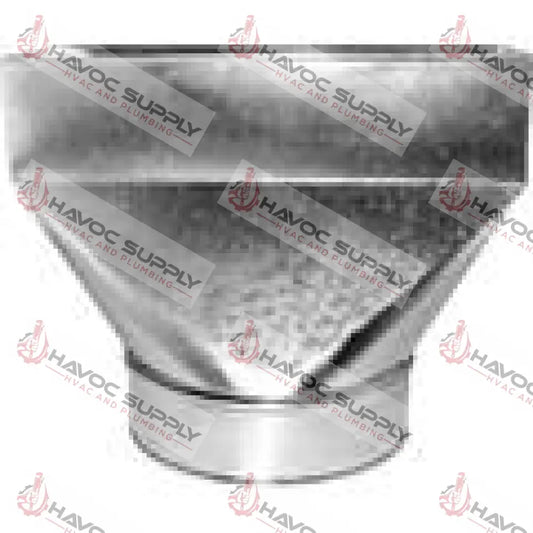 27R4107 - 4" X 10" X 7" SHEETMETAL STRAIGHT FLOOR BOOT - SO - HAVOC SUPPLY, LLC
