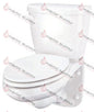 28-970 - GERBER MAXWELL WALL HUNG TOILET TANK LH - SO - HAVOC SUPPLY, LLC