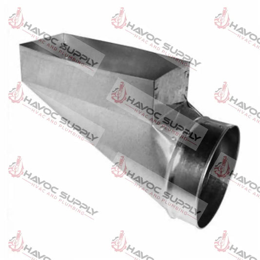 28R4147 - 4" X 14" X 7" DIA. SHEETMETAL END BOOT - HAVOC SUPPLY, LLC