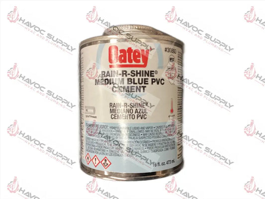 30893 - OATEY RAIN-R-SHINE PVC CEMENT 16OZ - HAVOC SUPPLY, LLC