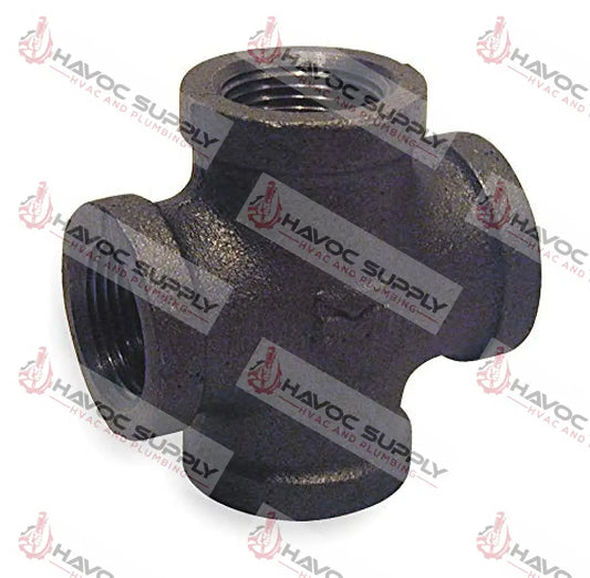 34CROSS - 3/4" BLACK PIPE CROSS - HAVOC SUPPLY, LLC