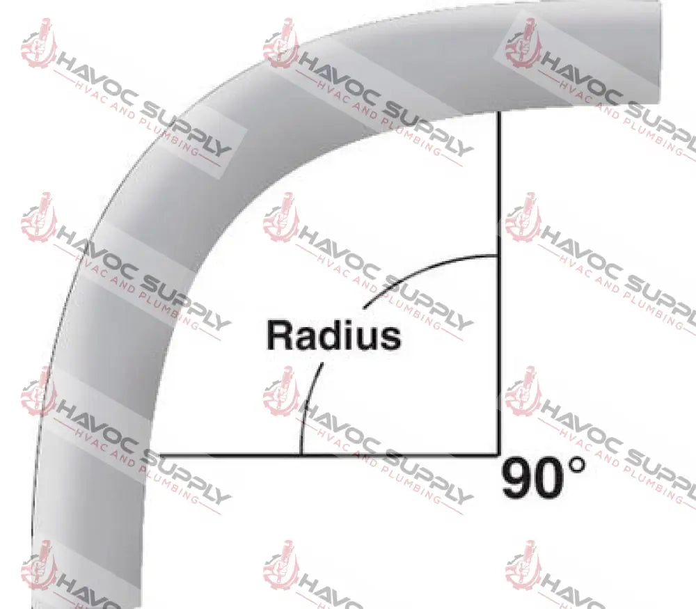 34PVC LONG SWEEP - 3/4" PVC LONG SWEEP ELECTRICAL 90 DEGREE ELBOW - HAVOC SUPPLY, LLC