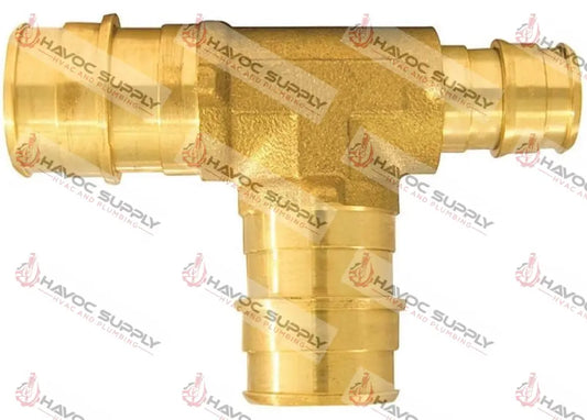 34X12X34WBT - 3/4" X 1/2" X 3/4" WIRSBO BRASS REDUCING TEE - SO - HAVOC SUPPLY, LLC