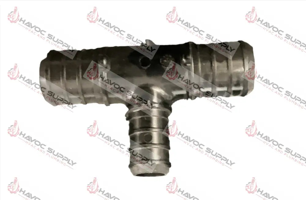 34X34X12CRIMPT - 3/4" X 3/4" X 1/2" CRIMP PEX PLASTIC REDUCING TEE - HAVOC SUPPLY, LLC