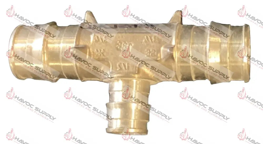 34X34X12WBT - 3/4" X 3/4" X 1/2" WIRSBO REDUCING TEE BRASS - SO - HAVOC SUPPLY, LLC