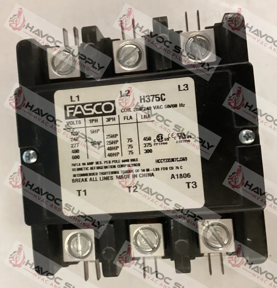 3P75A240V - 3 POLE 75A 240V CONTACTOR - SO - HAVOC SUPPLY, LLC