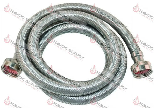 4 FT STAINLESS BRAIDED WASHER HOSE - HAVOC SUPPLY, LLC
