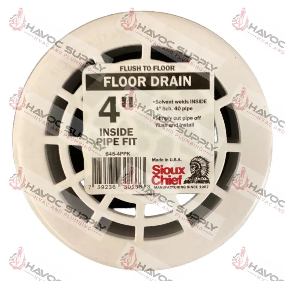 4" INSIDE PIPE PVC FLOOR DRAIN - HAVOC SUPPLY, LLC